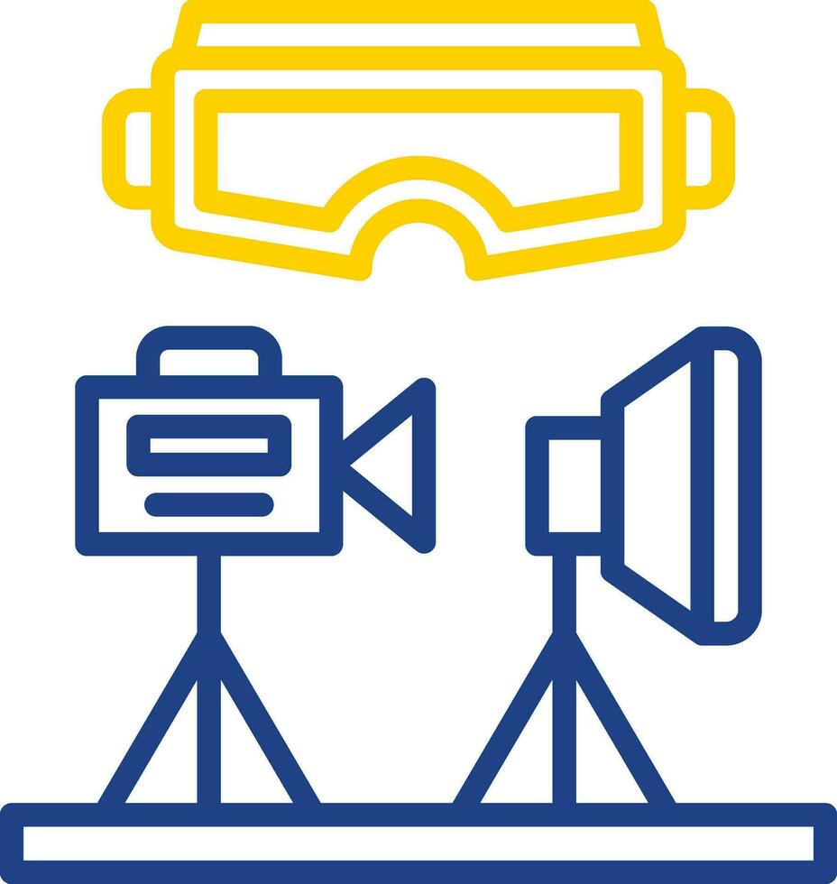 VR Design Studio Vector Icon Design