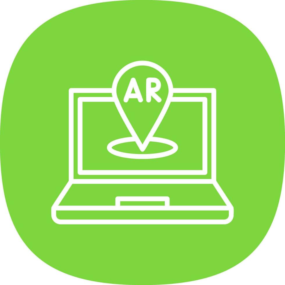 AR Navigation Vector Icon Design