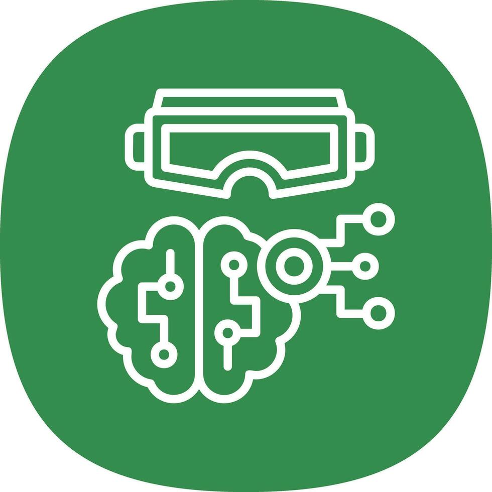 Mind-Controlled VR Vector Icon Design