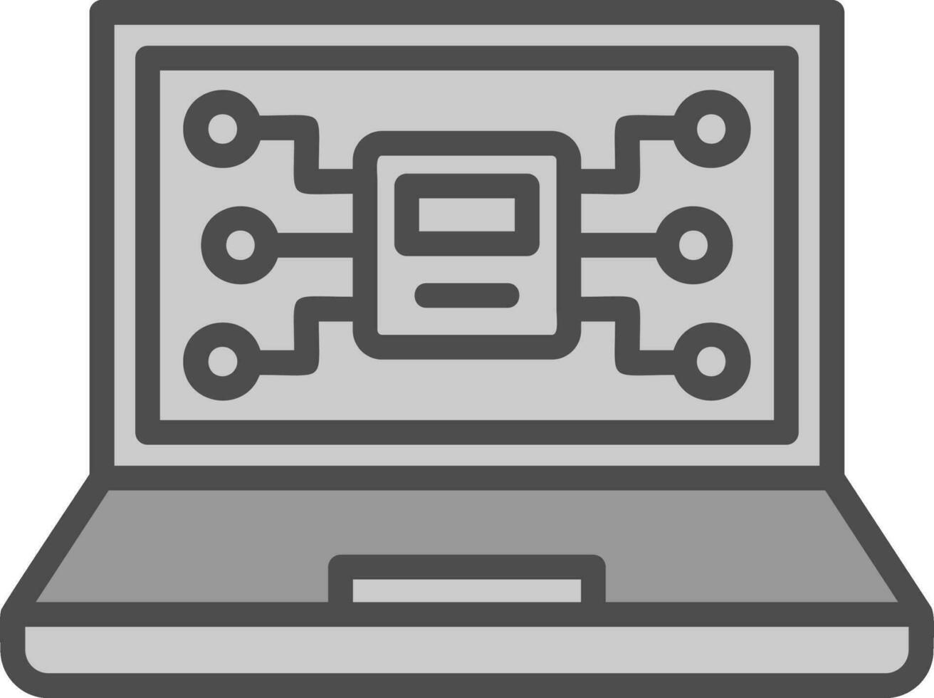 AI-Driven Mysteries Vector Icon Design