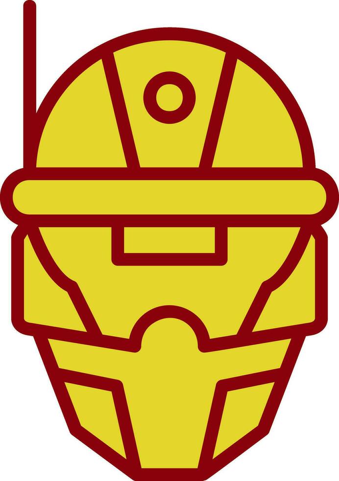 Cyberspace Helmet Vector Icon Design