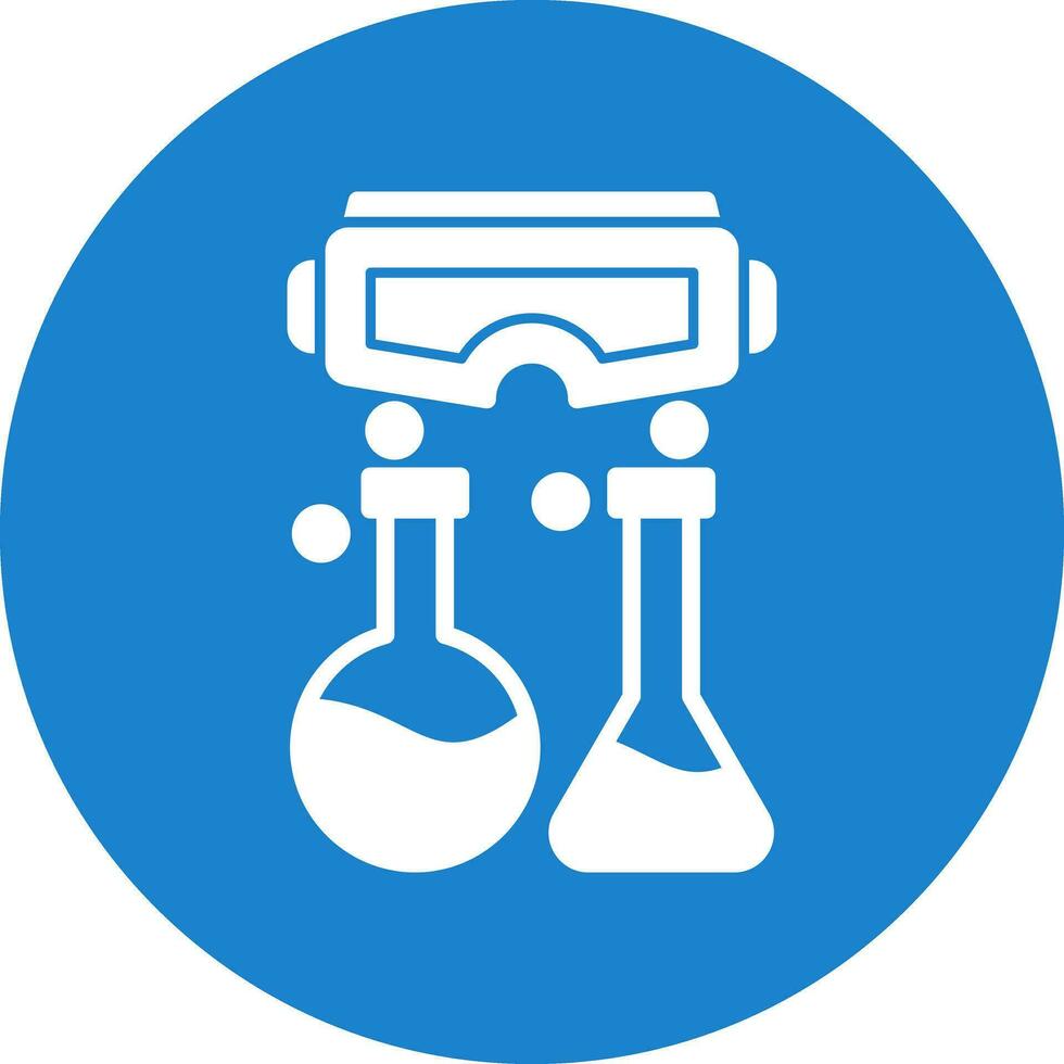 Virtual Reality Lab Vector Icon Design