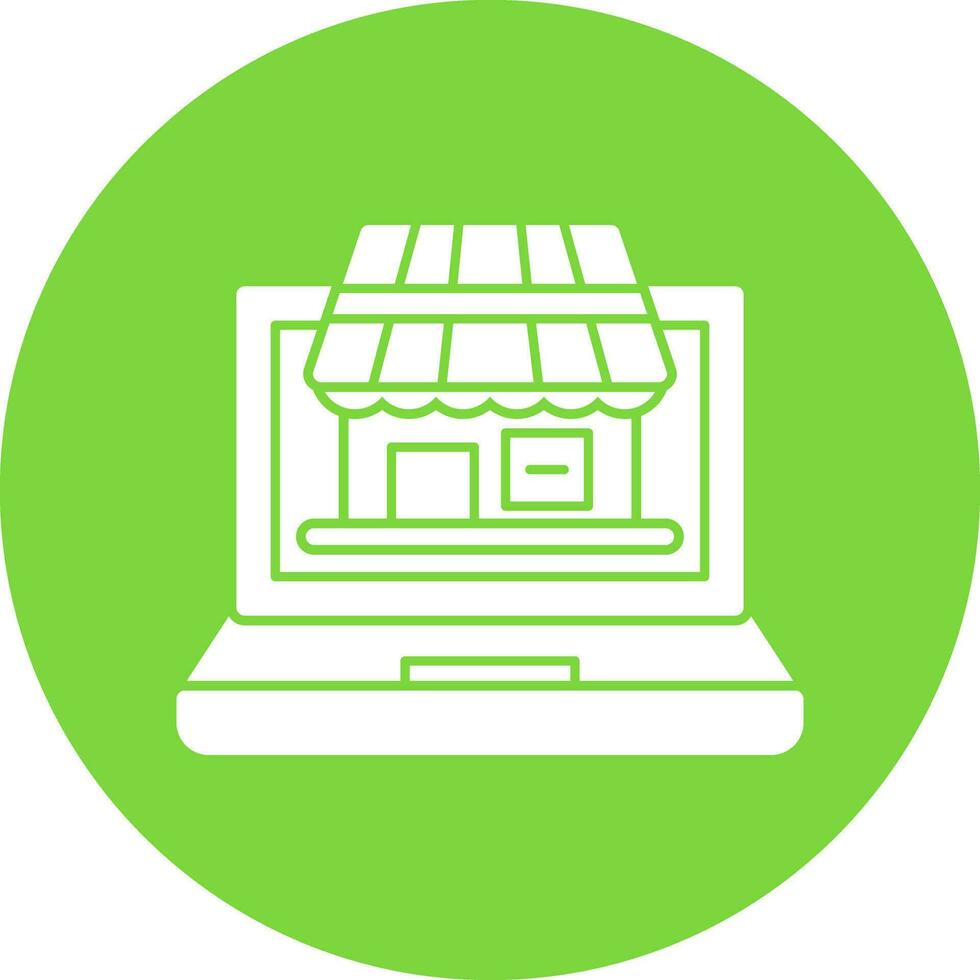 Virtual Marketplace Vector Icon Design