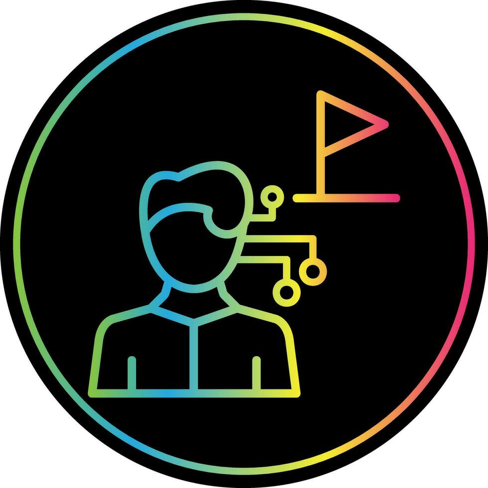AI Tour Guide Vector Icon Design