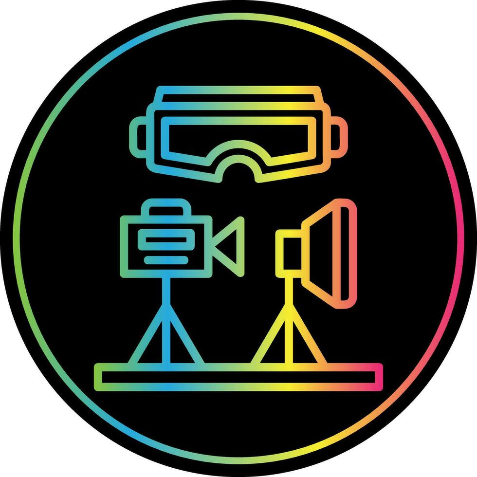 VR Design Studio Vector Icon Design