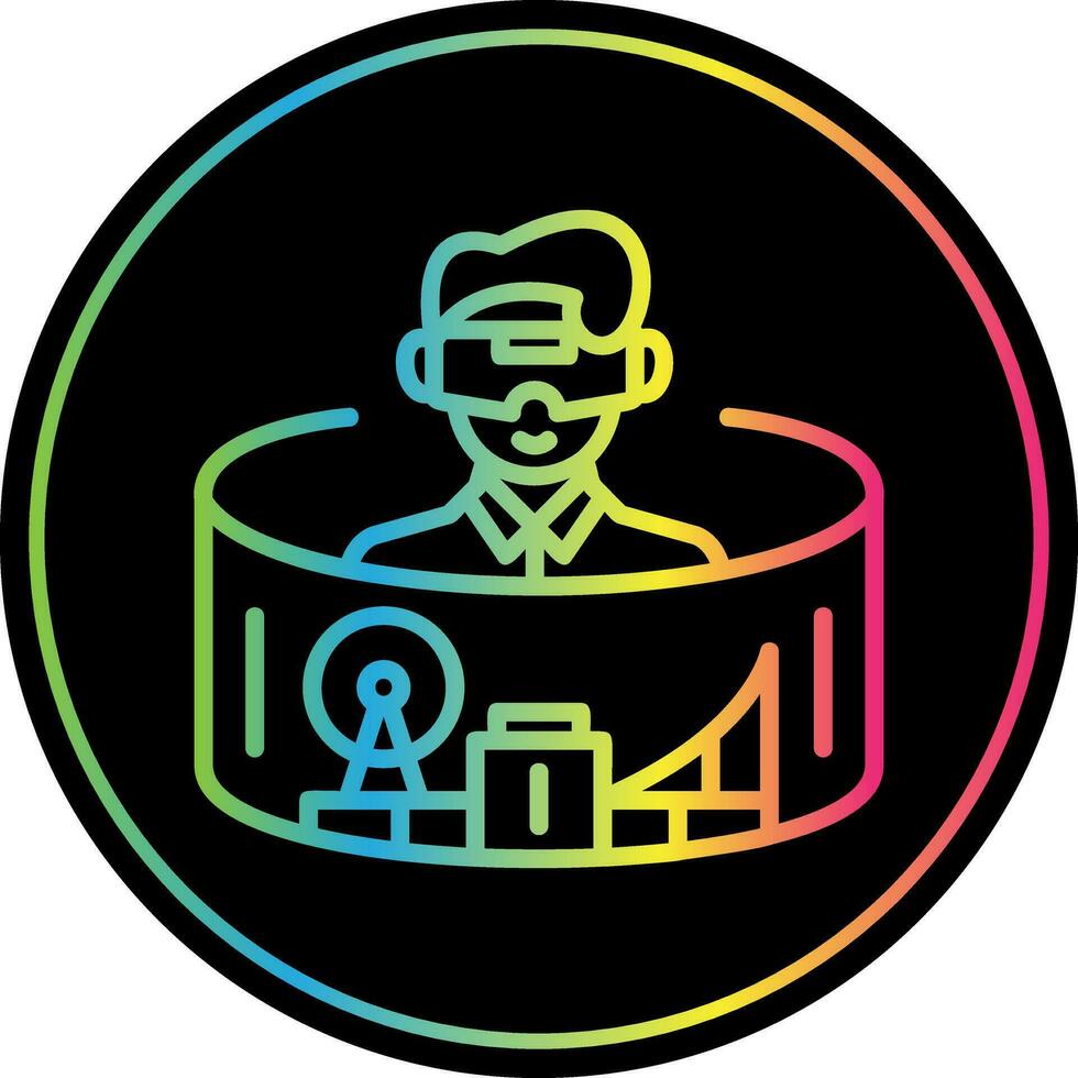 Virtual Theme Park Vector Icon Design