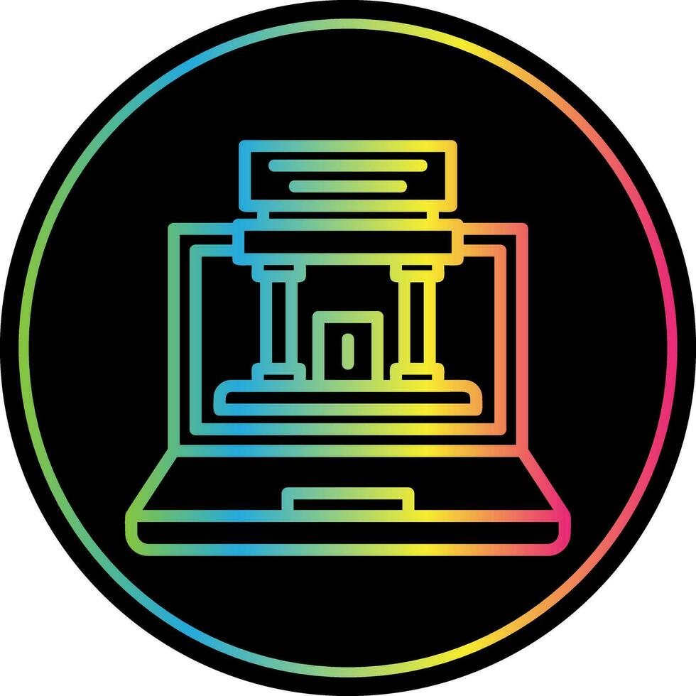 Augmented Museum Vector Icon Design
