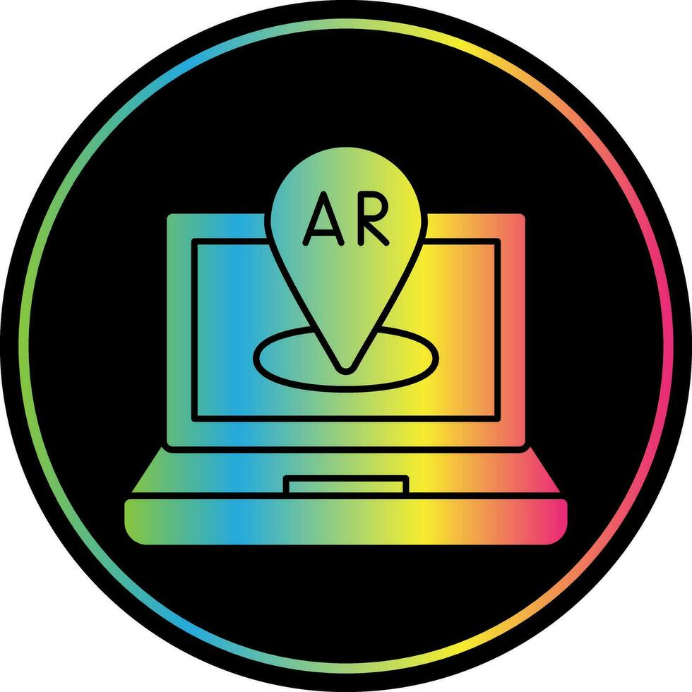 AR Navigation Vector Icon Design