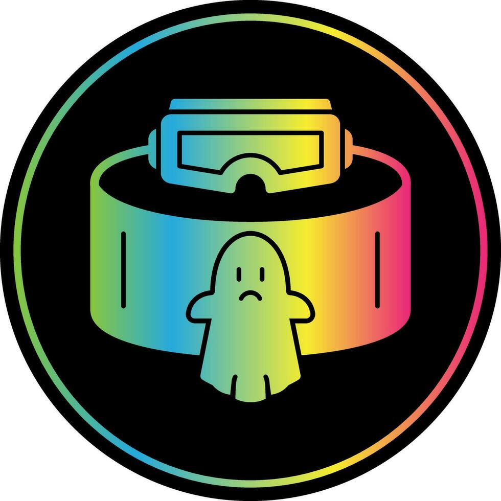 VR Ghost Hunting Vector Icon Design