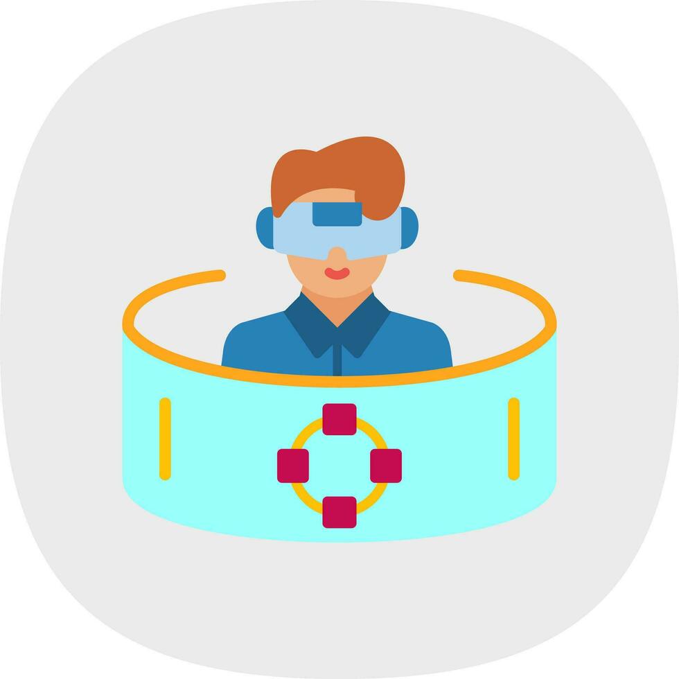Immersive Simulation Vector Icon Design