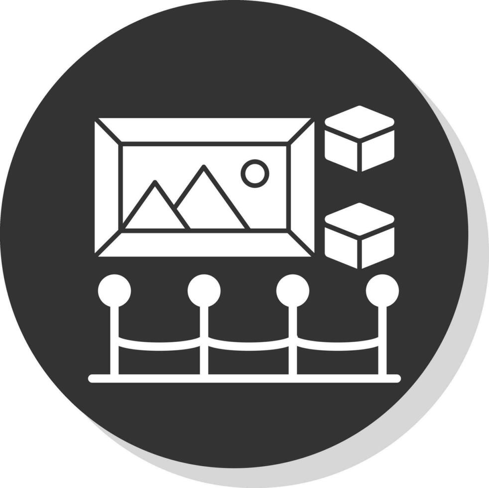Holo-Exhibition Vector Icon Design