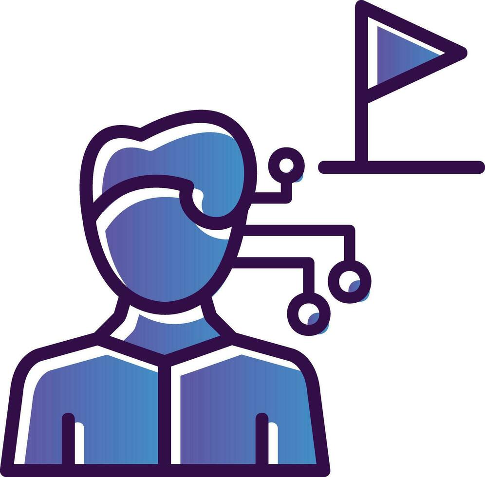 AI Tour Guide Vector Icon Design