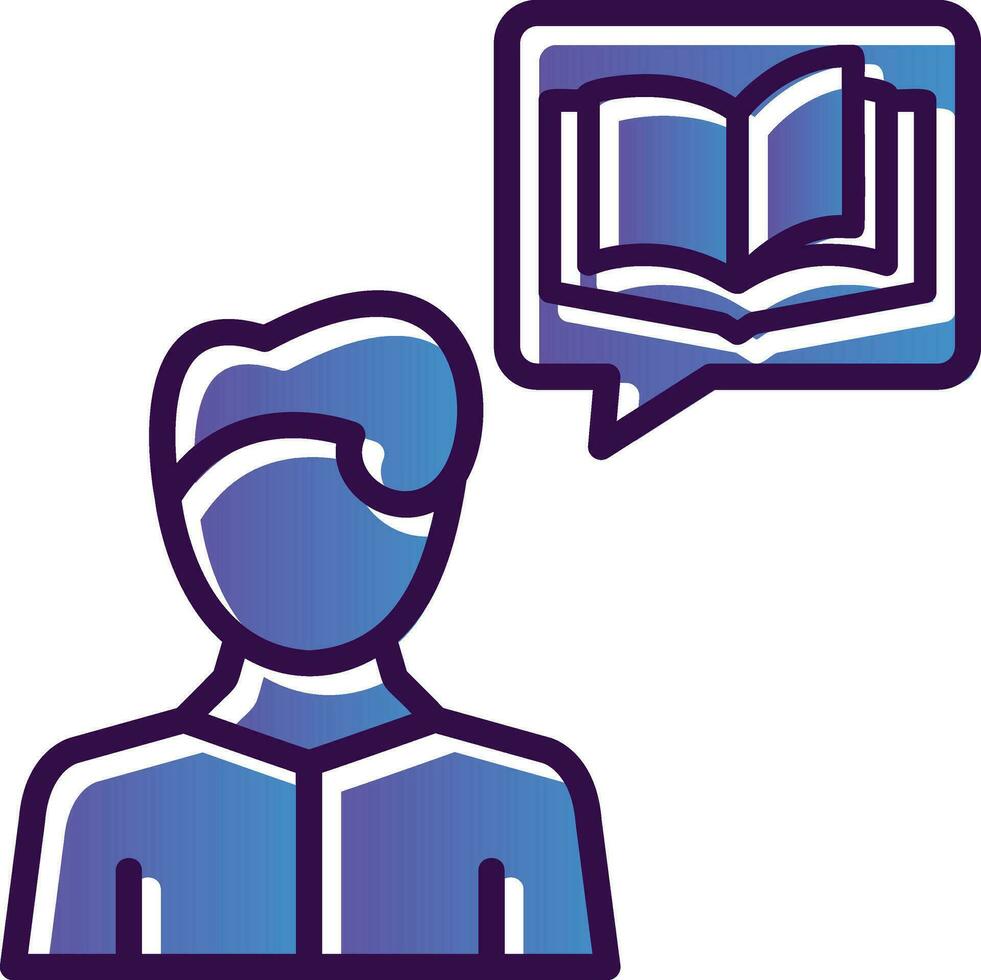Interactive Storytelling Vector Icon Design
