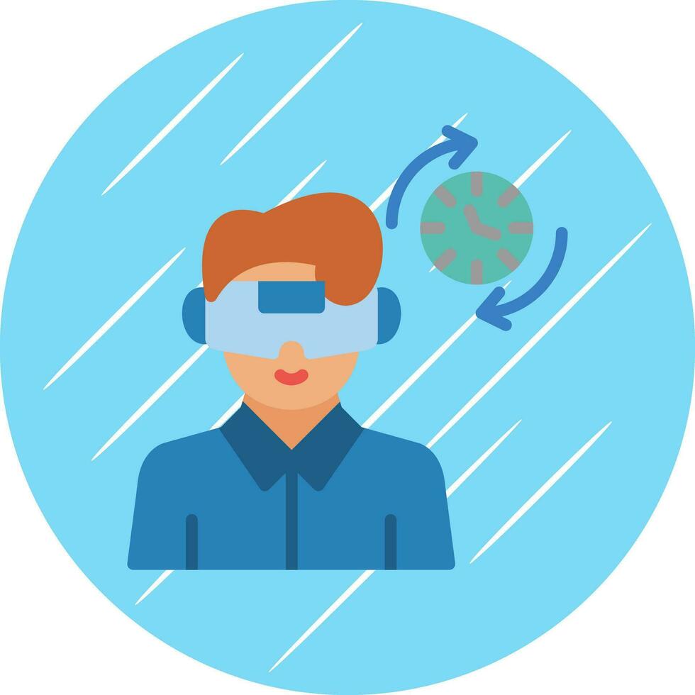 Time Travel Simulation Vector Icon Design