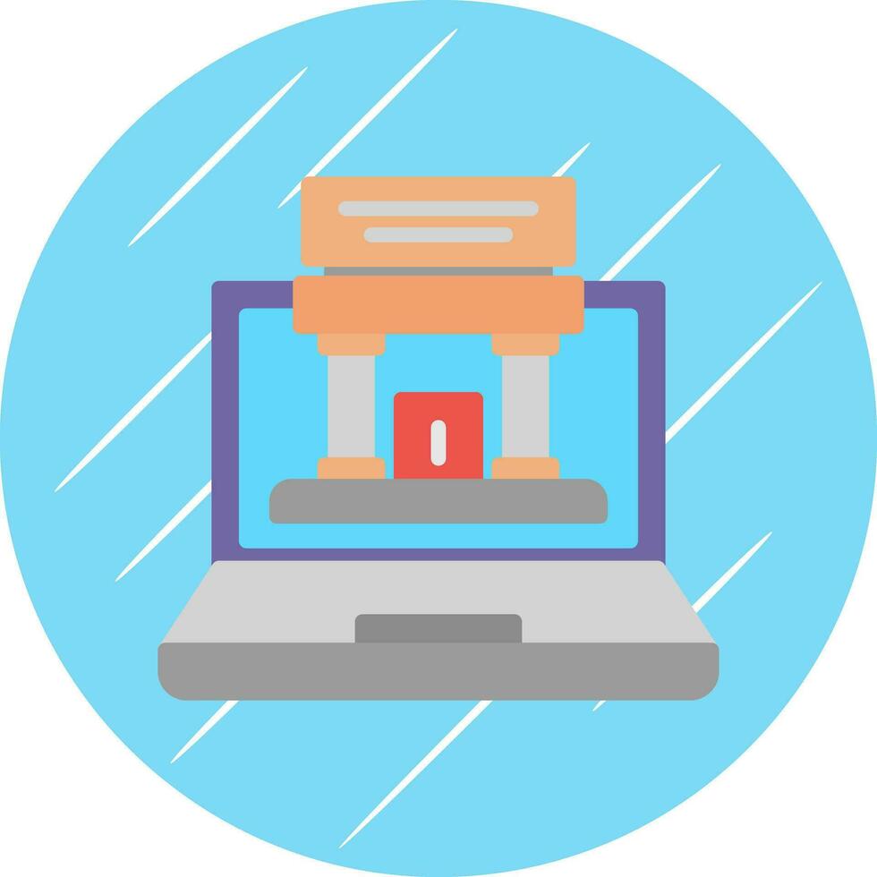 Augmented Museum Vector Icon Design