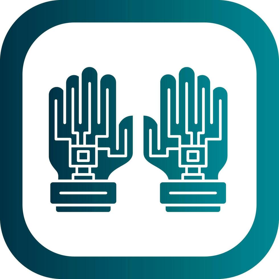 Data Glove Vector Icon Design