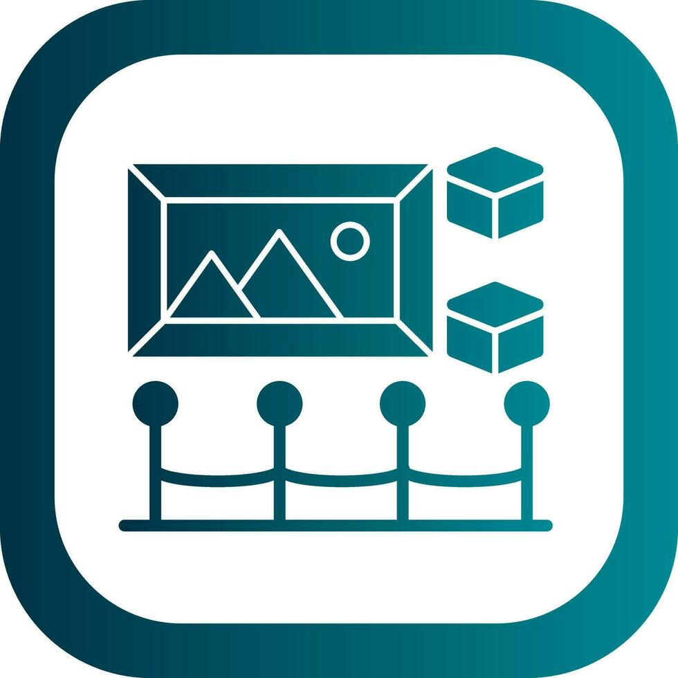 Holo-Exhibition Vector Icon Design