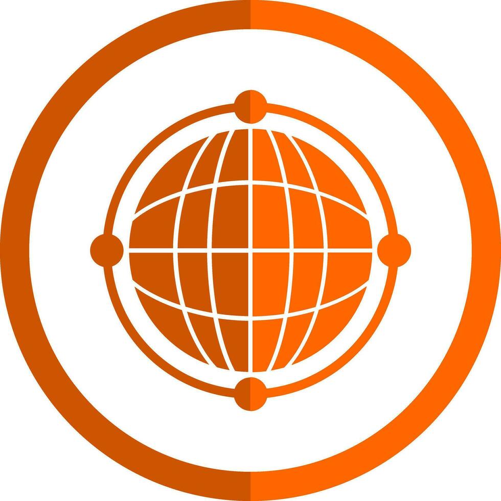 Virtual World Globe Vector Icon Design