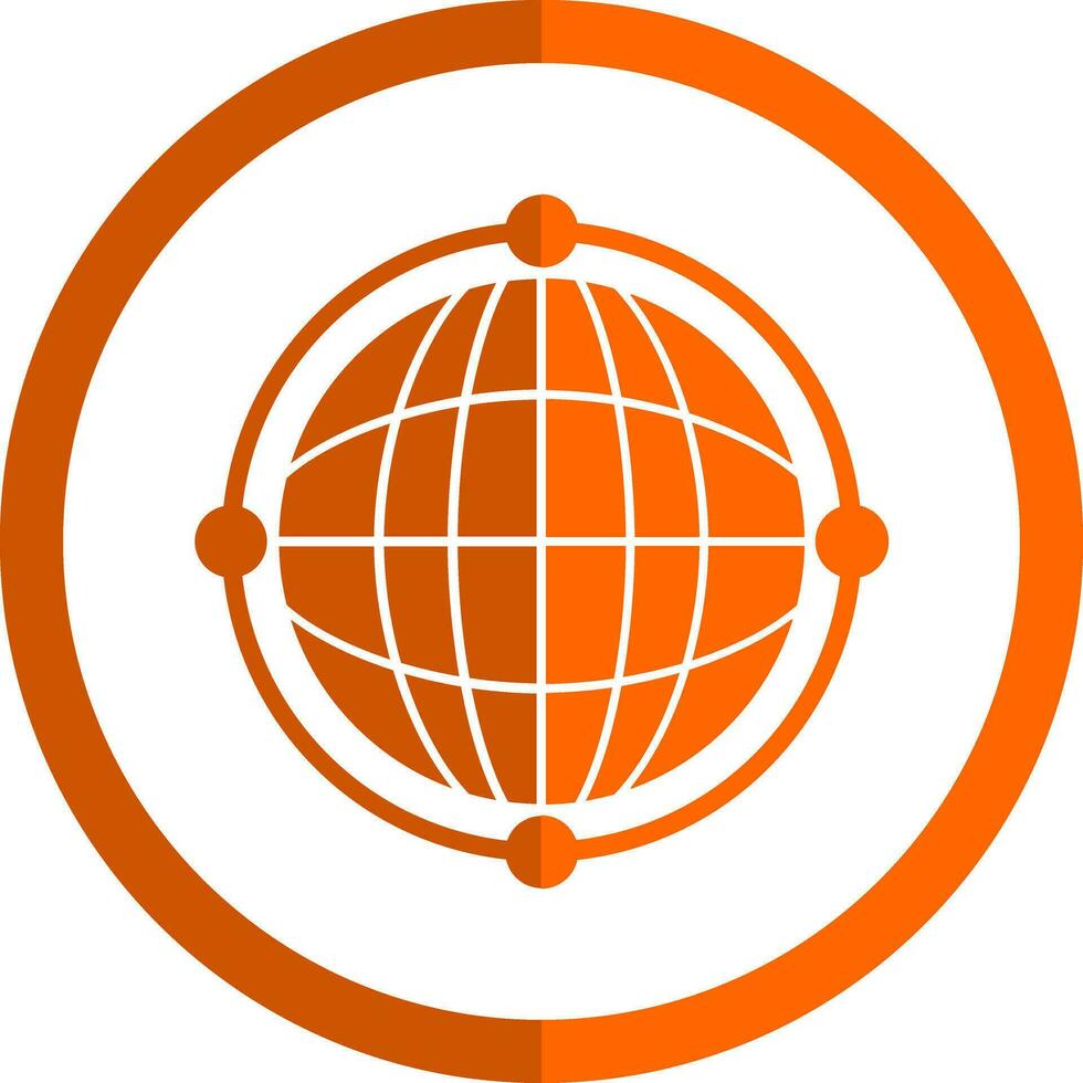 Virtual World Globe Vector Icon Design