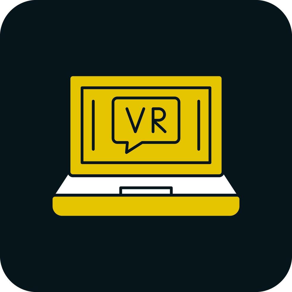 VR Chat Bubble Vector Icon Design