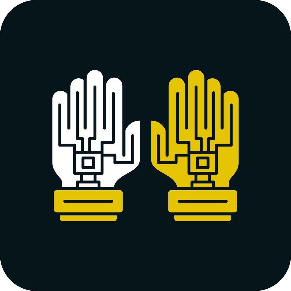 Data Glove Vector Icon Design