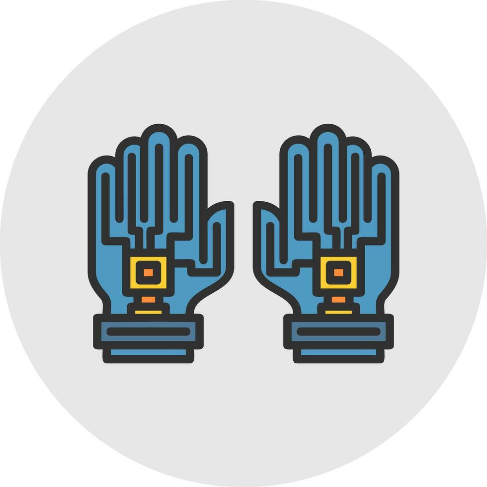 Data Glove Vector Icon Design