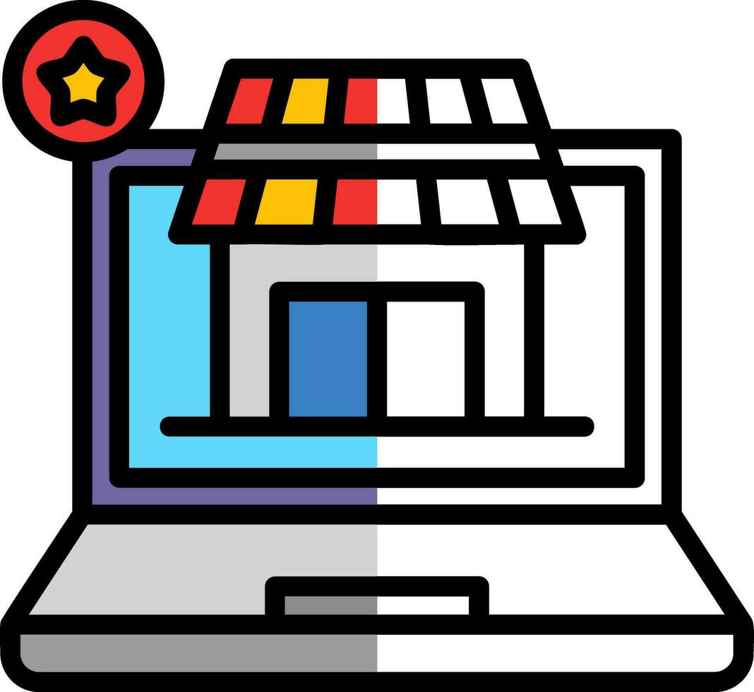 AR Retail Experience Vector Icon Design
