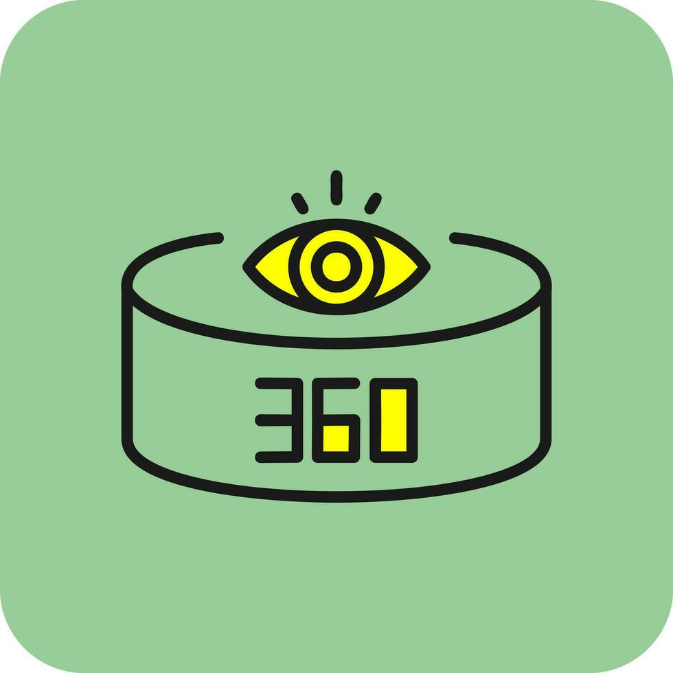 360-Degree View Vector Icon Design