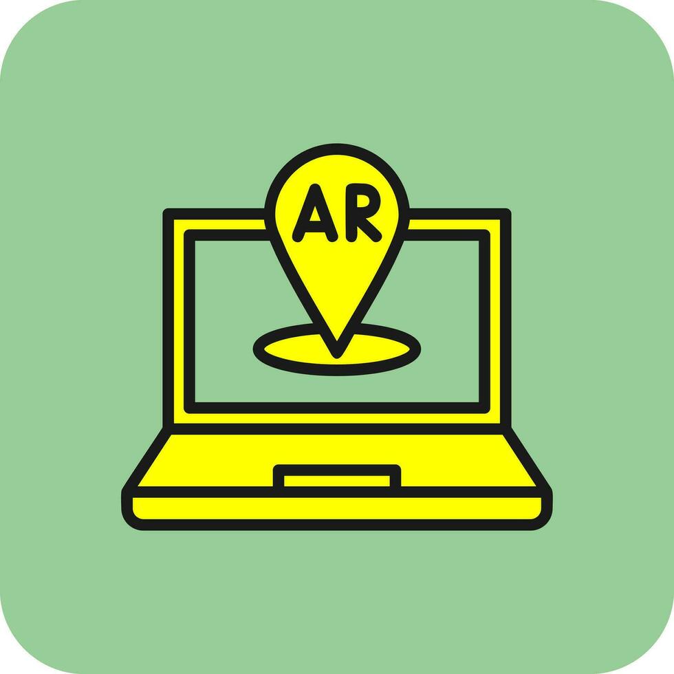 AR Navigation Vector Icon Design