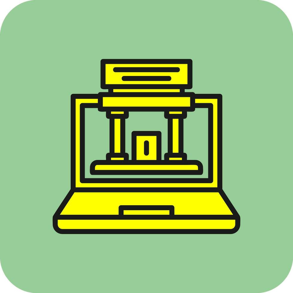 Augmented Museum Vector Icon Design