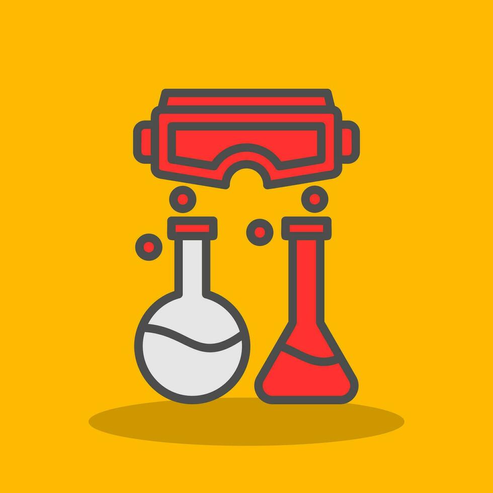 Virtual Reality Lab Vector Icon Design
