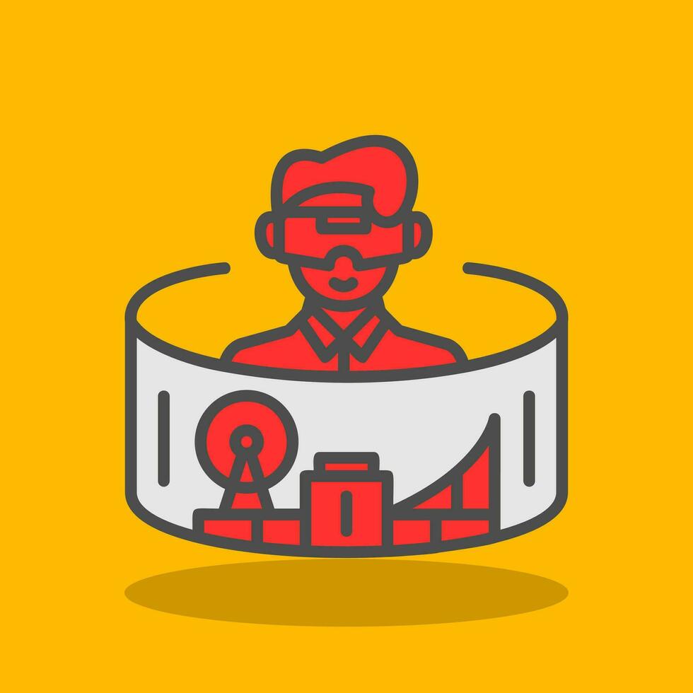Virtual Theme Park Vector Icon Design