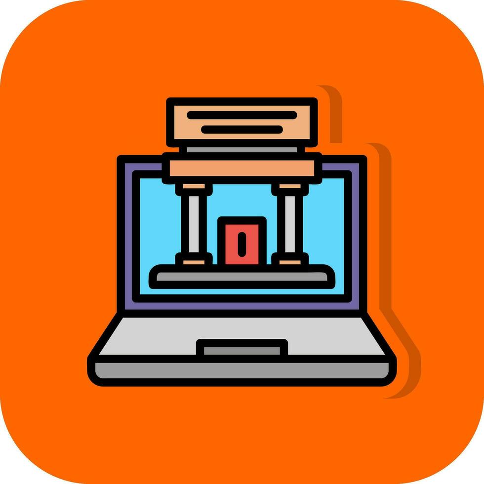 Augmented Museum Vector Icon Design