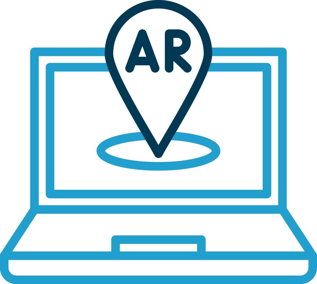 AR Navigation Vector Icon Design