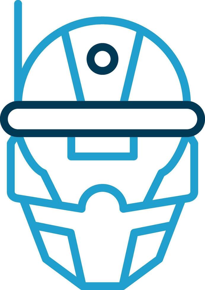 Cyberspace Helmet Vector Icon Design