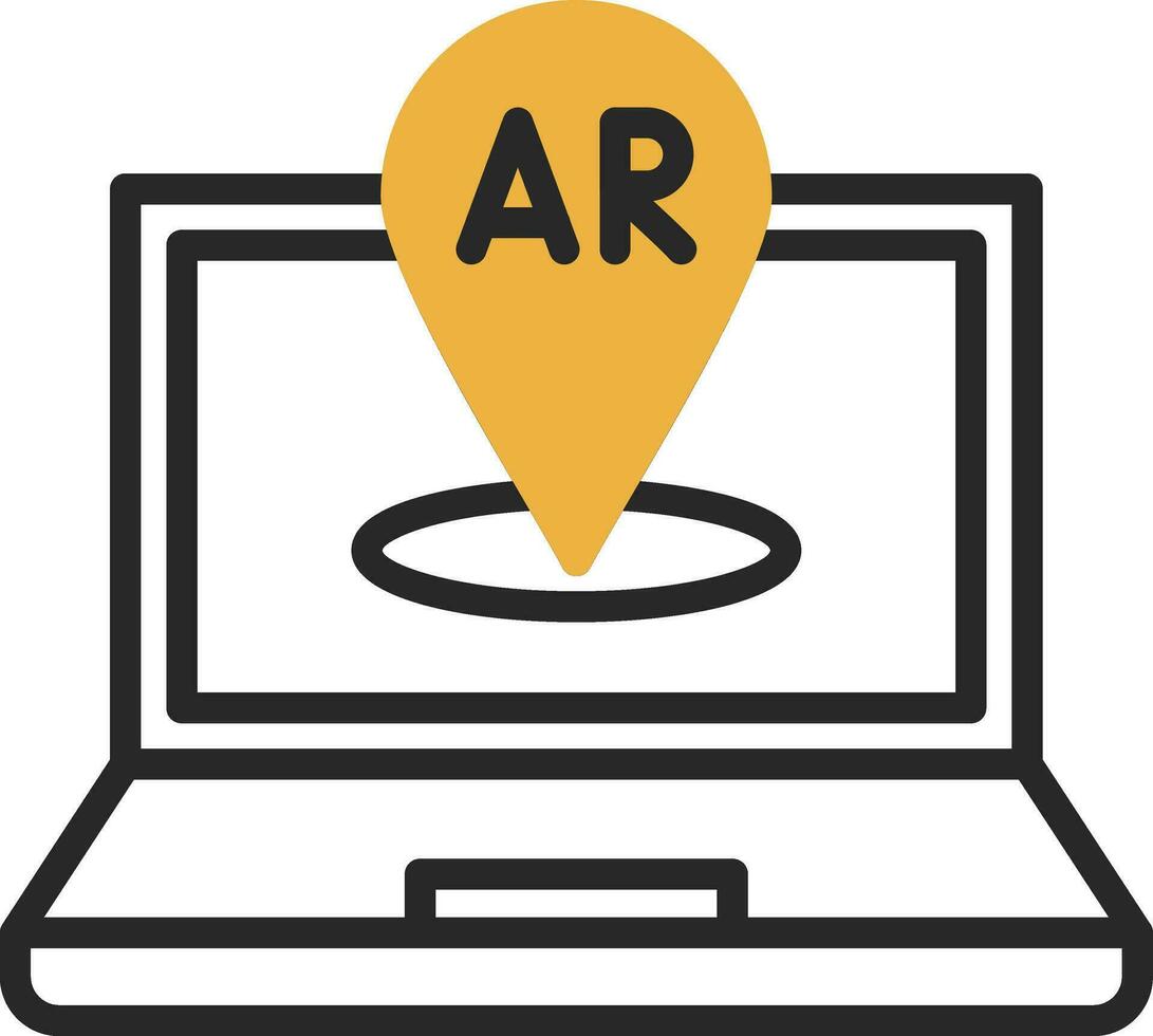 AR Navigation Vector Icon Design