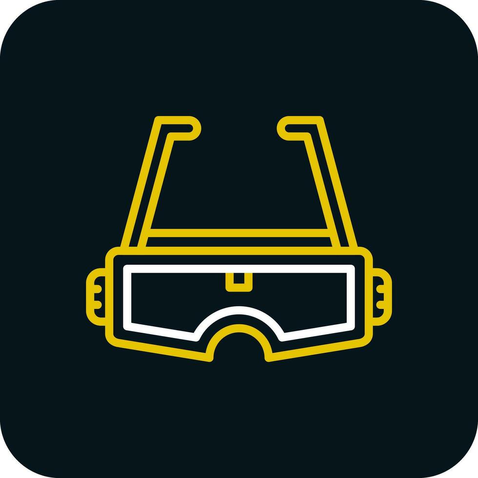 Augmented Reality Glasses Vector Icon Design
