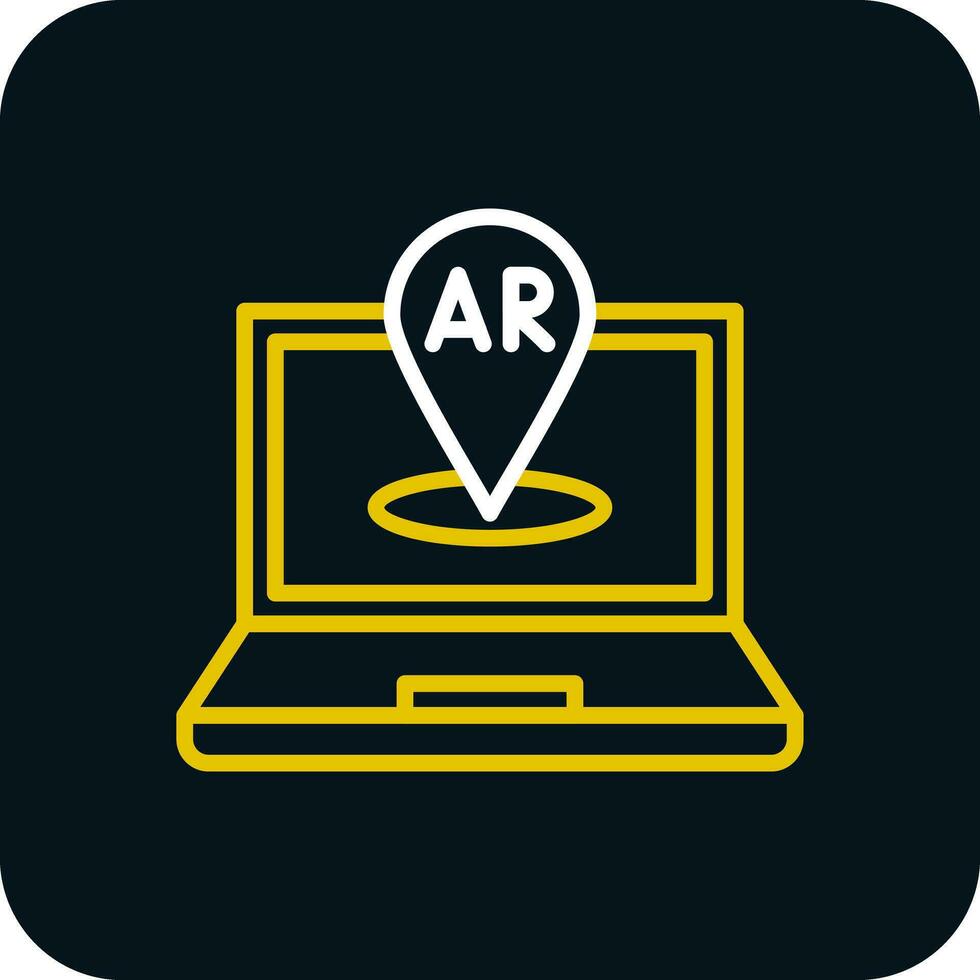 AR Navigation Vector Icon Design