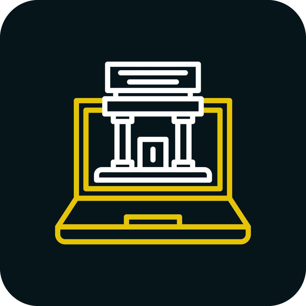 Augmented Museum Vector Icon Design