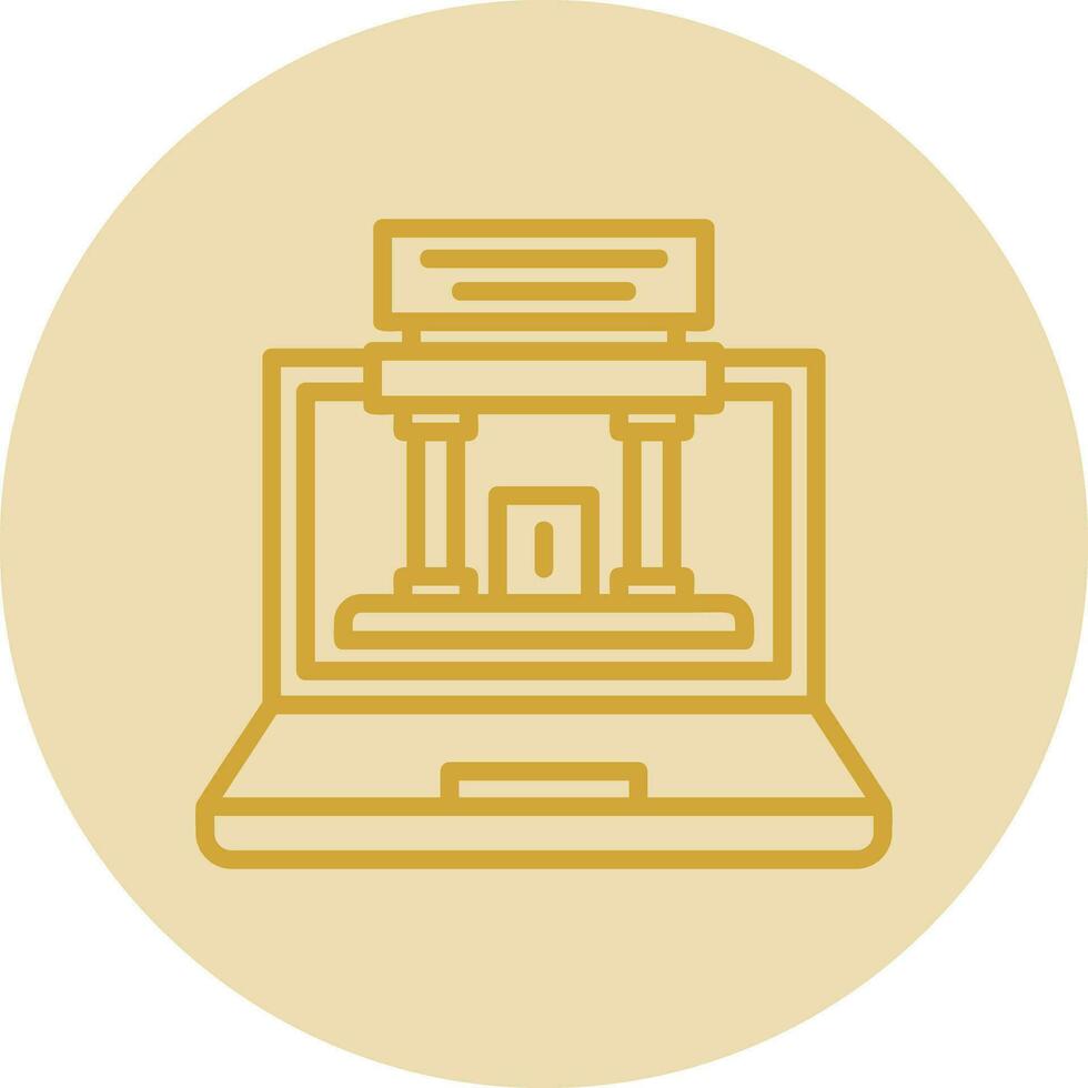 Augmented Museum Vector Icon Design
