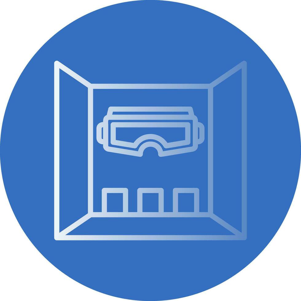 Virtual Reality Room Vector Icon Design