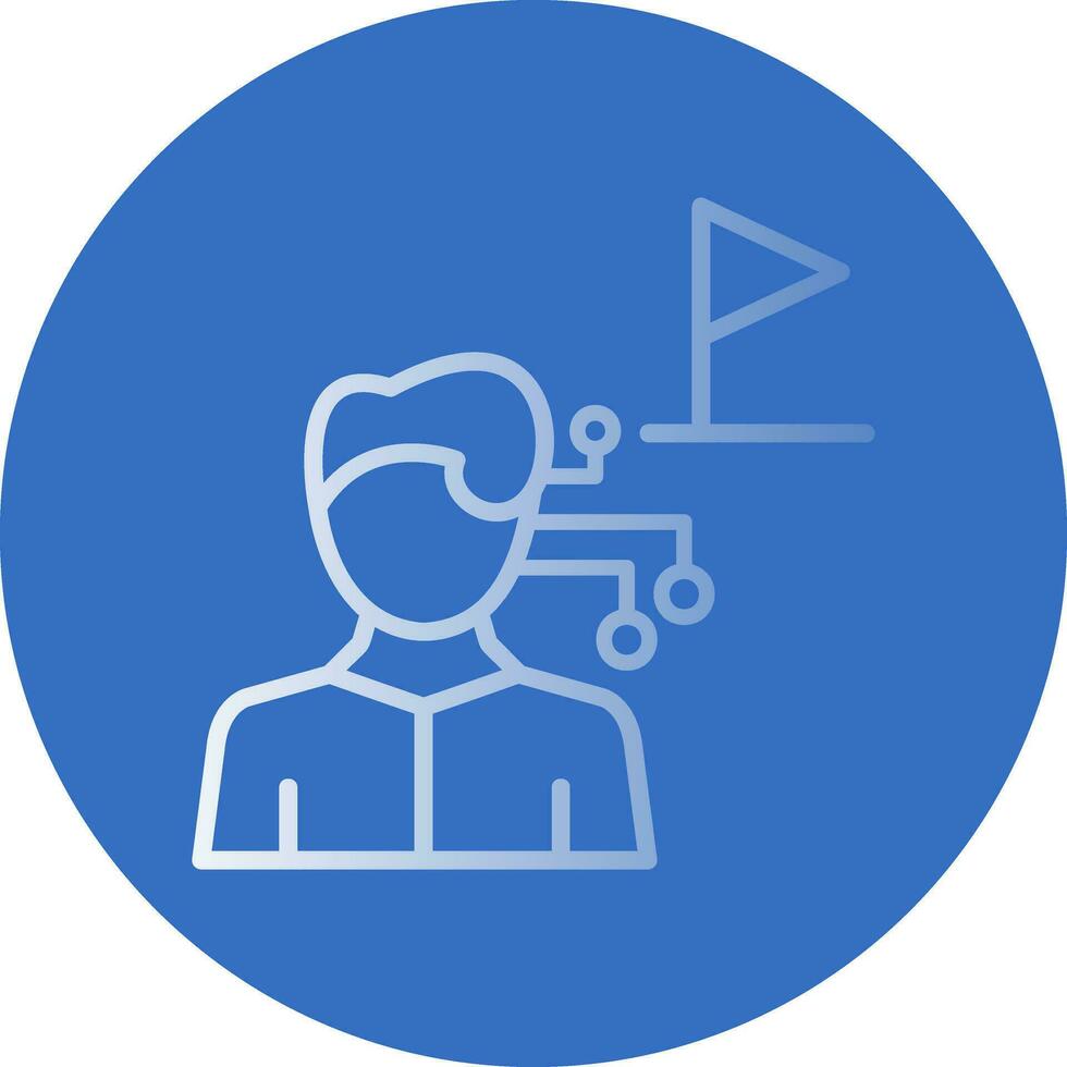 AI Tour Guide Vector Icon Design