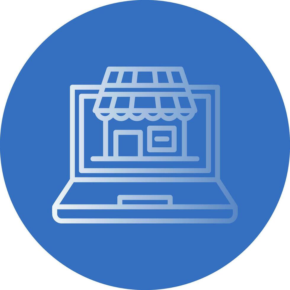 Virtual Marketplace Vector Icon Design