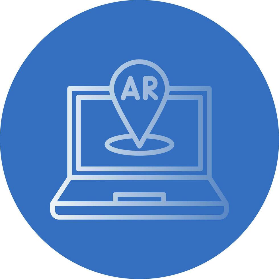 AR Navigation Vector Icon Design