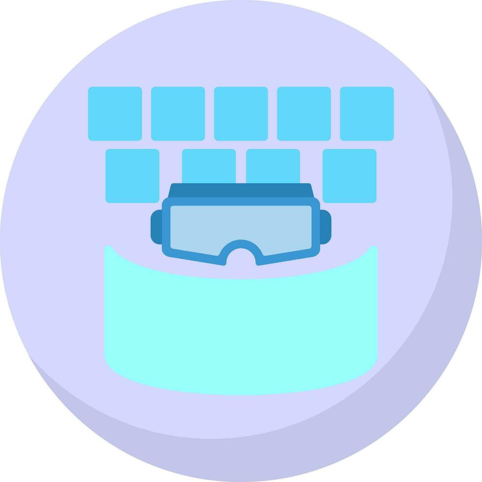 VR Cinema Screen Vector Icon Design