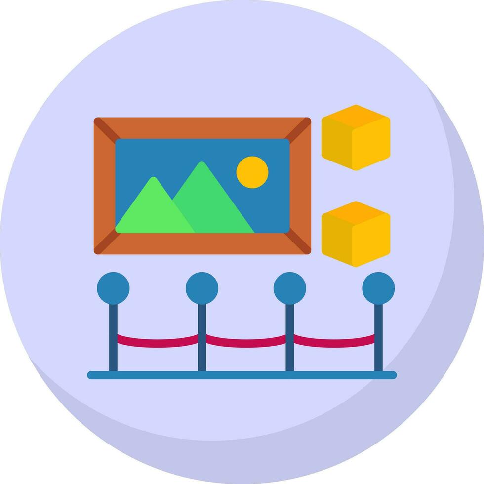 Holo-Exhibition Vector Icon Design