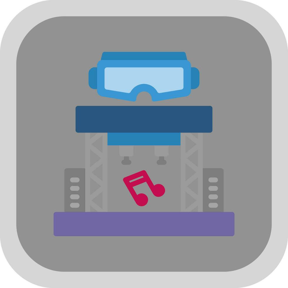 Virtual Reality Concert Vector Icon Design