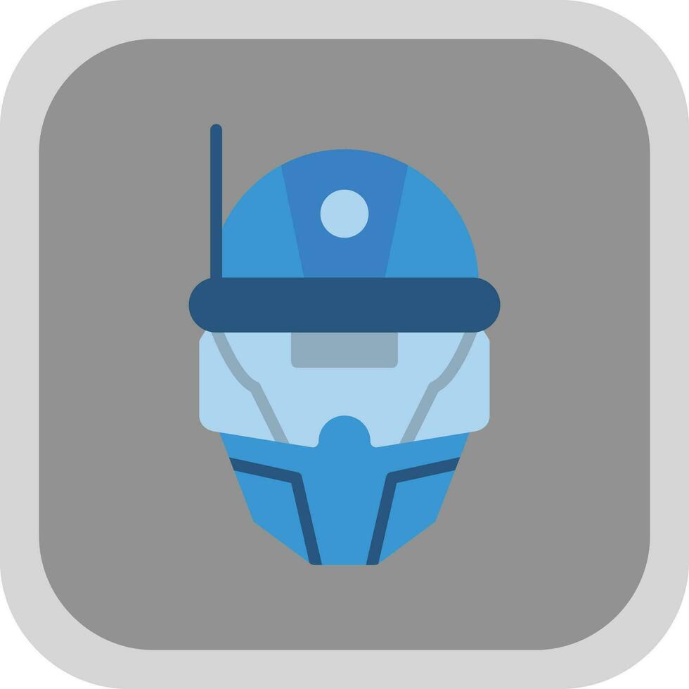 Cyberspace Helmet Vector Icon Design