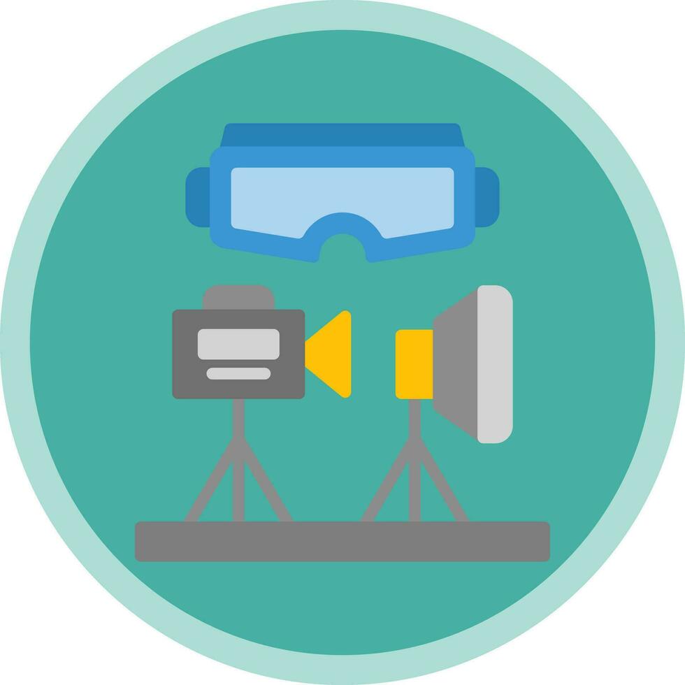 VR Design Studio Vector Icon Design