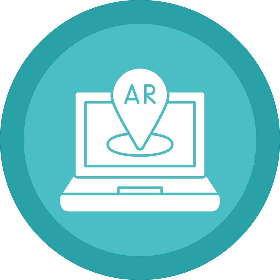 AR Navigation Vector Icon Design